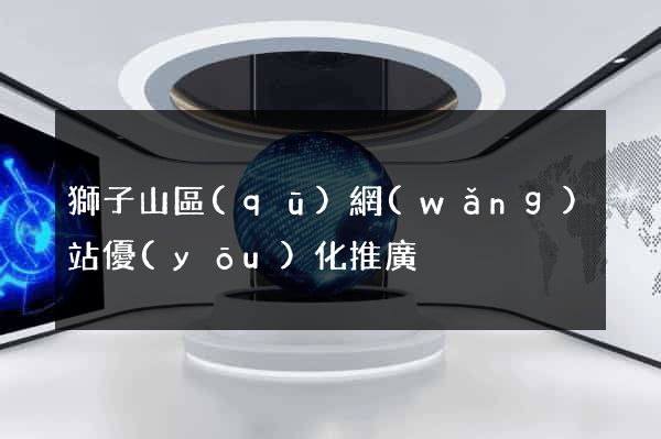 獅子山區(qū)網(wǎng)站優(yōu)化推廣