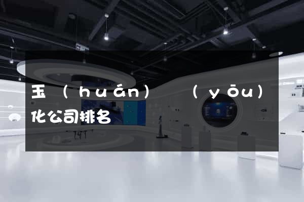 玉環(huán)縣優(yōu)化公司排名