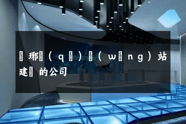 瑯琊區(qū)網(wǎng)站建設的公司