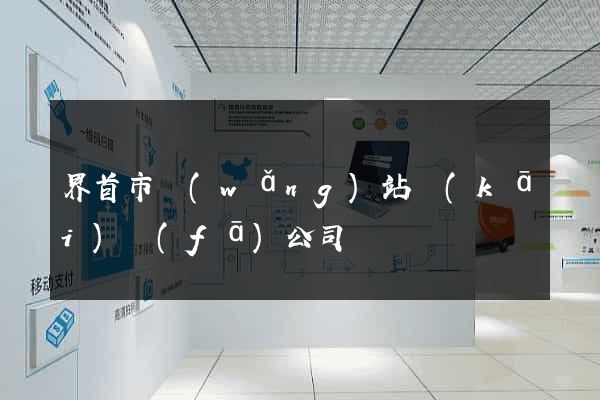 界首市網(wǎng)站開(kāi)發(fā)公司