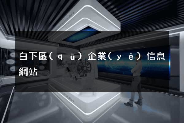 白下區(qū)企業(yè)信息網站