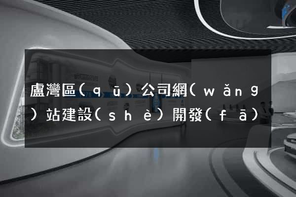 盧灣區(qū)公司網(wǎng)站建設(shè)開發(fā)