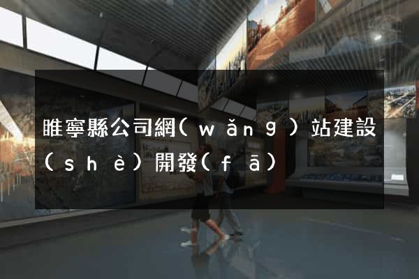 睢寧縣公司網(wǎng)站建設(shè)開發(fā)
