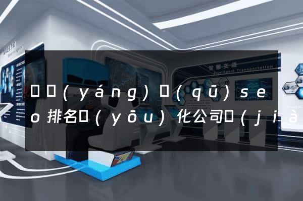 維揚(yáng)區(qū)seo排名優(yōu)化公司價(jià)格