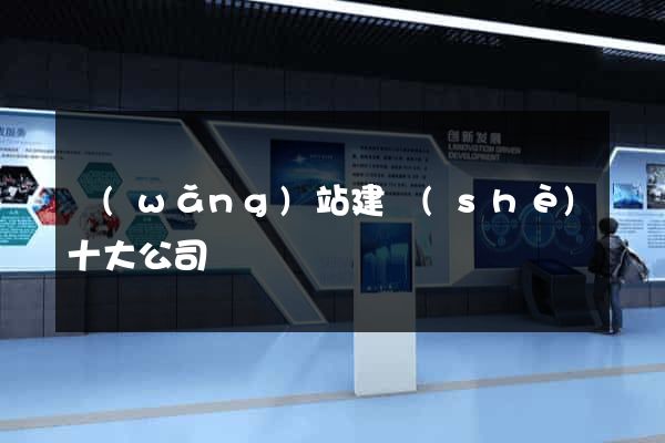 網(wǎng)站建設(shè)十大公司
