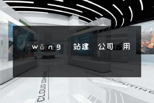 網(wǎng)站建設公司費用