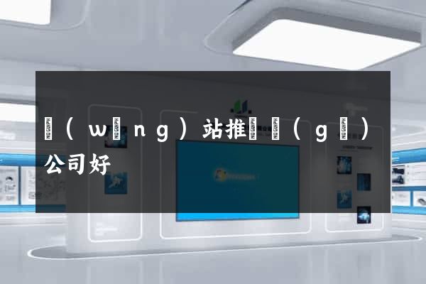 網(wǎng)站推廣個(gè)公司好