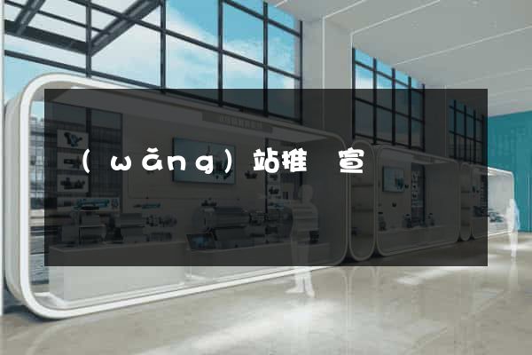 網(wǎng)站推廣宣傳
