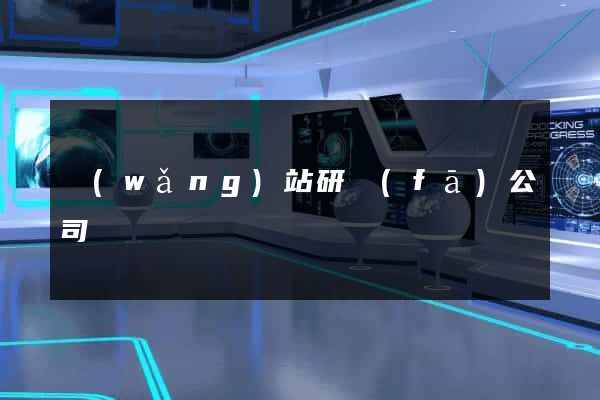 網(wǎng)站研發(fā)公司