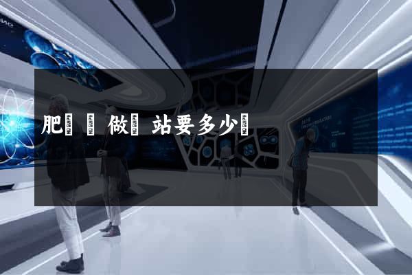 肥東縣做網站要多少錢