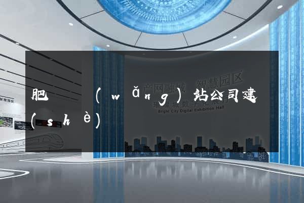 肥東縣網(wǎng)站公司建設(shè)