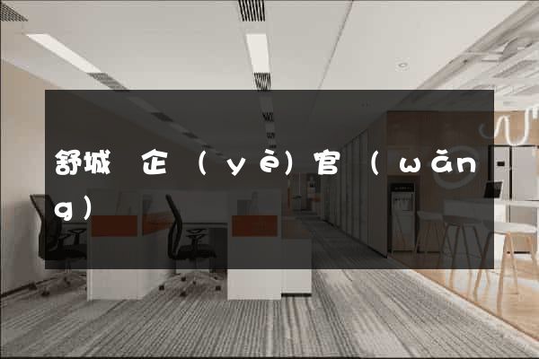 舒城縣企業(yè)官網(wǎng)設計