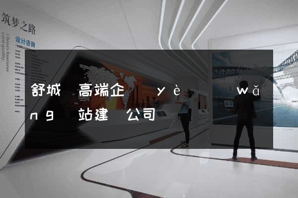 舒城縣高端企業(yè)網(wǎng)站建設公司