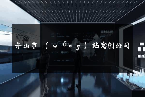 舟山市網(wǎng)站定制公司
