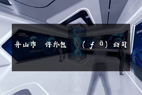 舟山市軟件外包開發(fā)公司