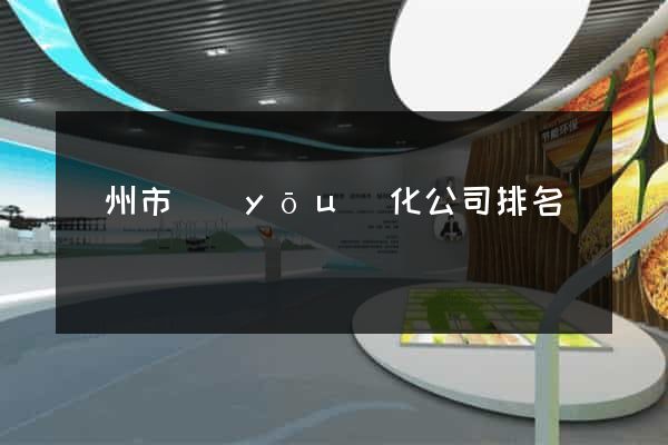 蘇州市優(yōu)化公司排名