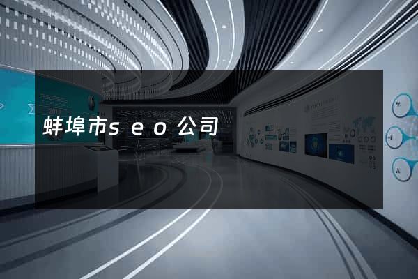 蚌埠市seo公司