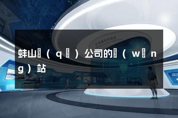 蚌山區(qū)公司的網(wǎng)站