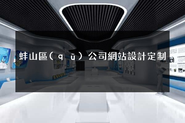蚌山區(qū)公司網站設計定制