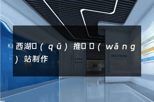 西湖區(qū)推廣網(wǎng)站制作