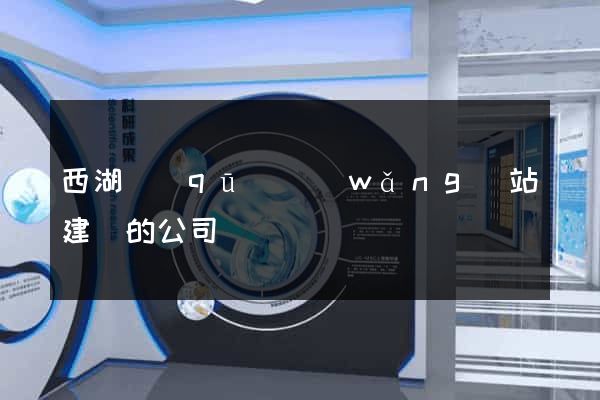 西湖區(qū)網(wǎng)站建設的公司
