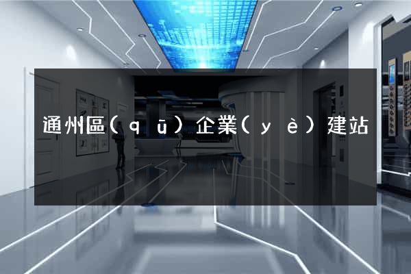 通州區(qū)企業(yè)建站