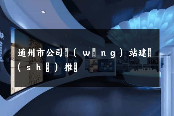 通州市公司網(wǎng)站建設(shè)推廣
