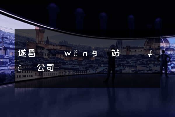 遂昌縣網(wǎng)站開發(fā)公司