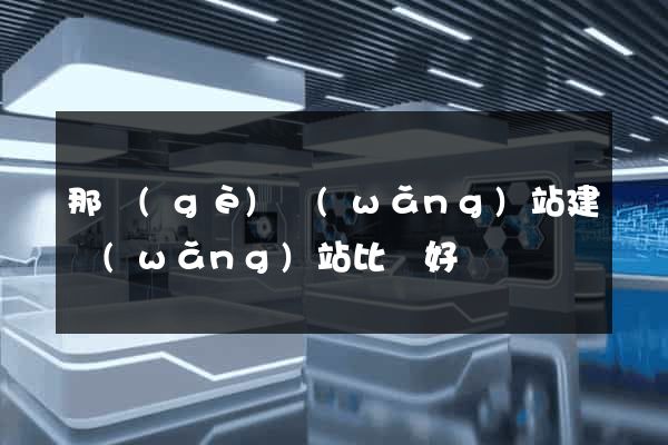 那個(gè)網(wǎng)站建網(wǎng)站比較好