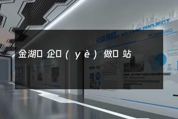 金湖縣企業(yè)做網站