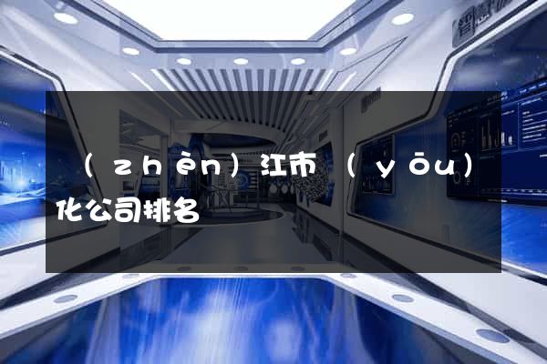 鎮(zhèn)江市優(yōu)化公司排名