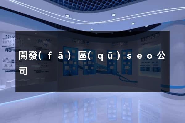 開發(fā)區(qū)seo公司