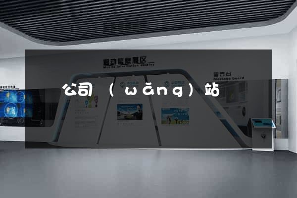 開設公司網(wǎng)站
