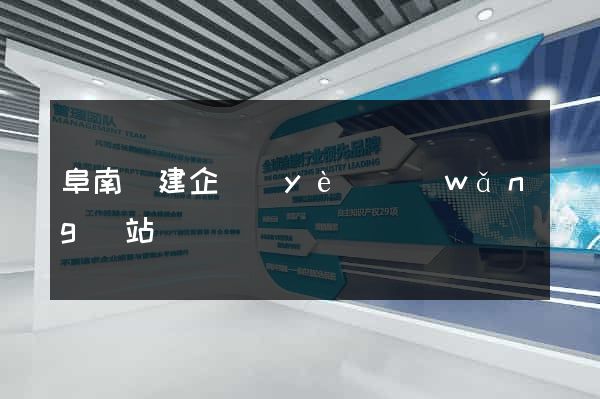 阜南縣建企業(yè)網(wǎng)站