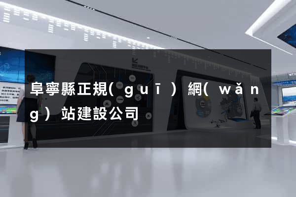 阜寧縣正規(guī)網(wǎng)站建設公司
