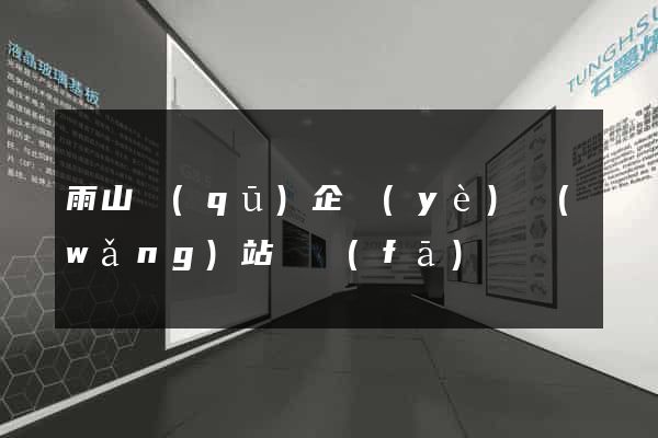 雨山區(qū)企業(yè)網(wǎng)站開發(fā)