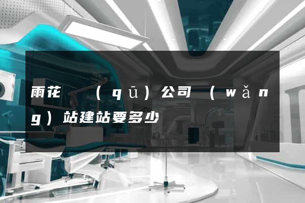 雨花臺區(qū)公司網(wǎng)站建站要多少錢