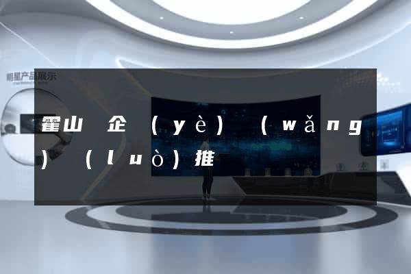 霍山縣企業(yè)網(wǎng)絡(luò)推廣