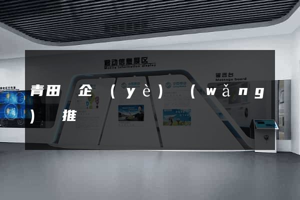 青田縣企業(yè)網(wǎng)絡推廣