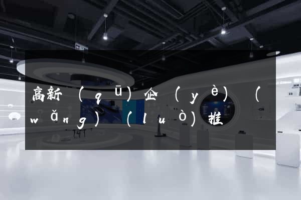 高新區(qū)企業(yè)網(wǎng)絡(luò)推廣