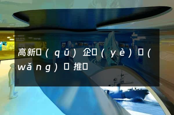 高新區(qū)企業(yè)網(wǎng)絡推廣