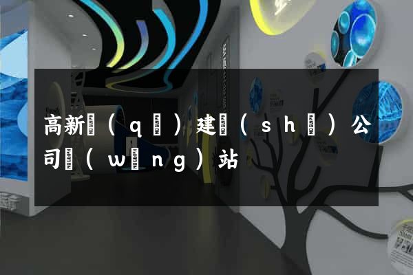 高新區(qū)建設(shè)公司網(wǎng)站