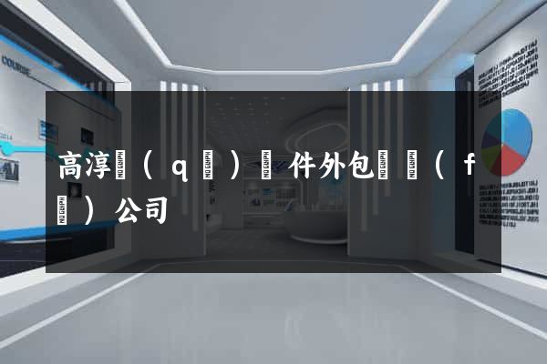 高淳區(qū)軟件外包開發(fā)公司