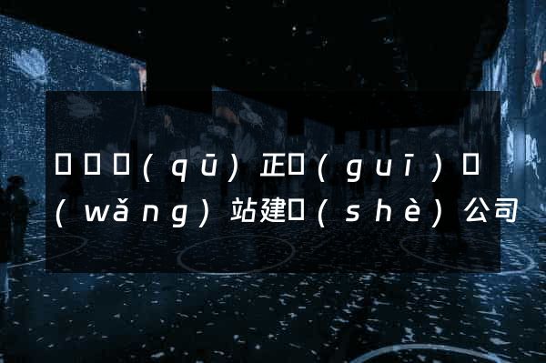 龍灣區(qū)正規(guī)網(wǎng)站建設(shè)公司