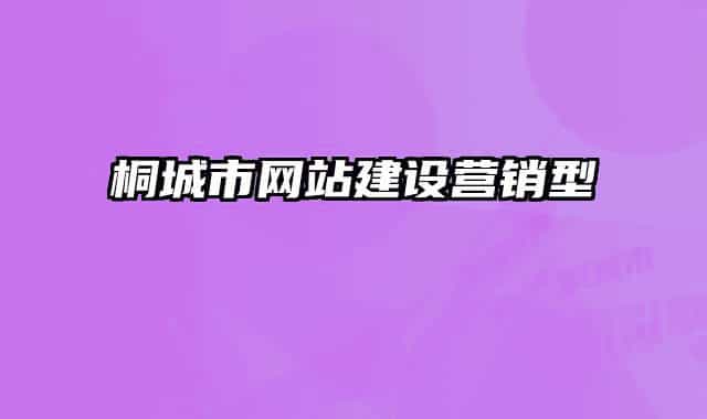 桐城市網(wǎng)站建設(shè)營(yíng)銷型