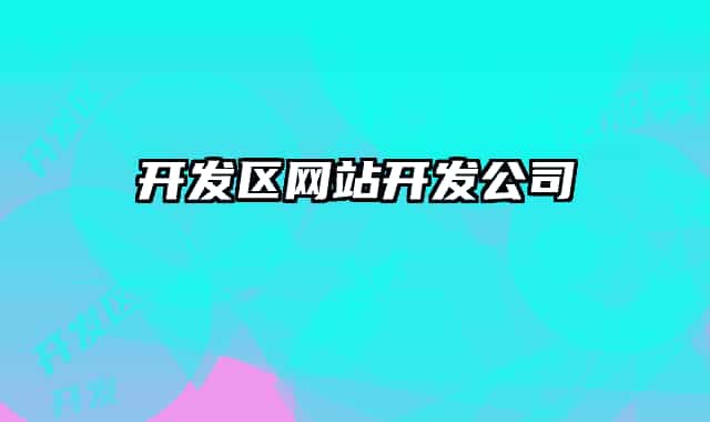 開發(fā)區(qū)網站開發(fā)公司