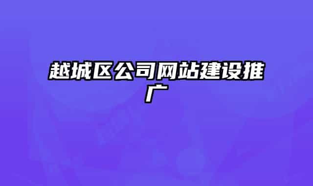 越城區(qū)公司網(wǎng)站建設(shè)推廣