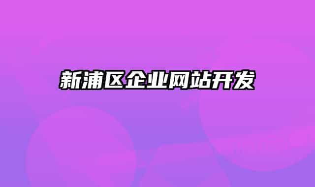 新浦區(qū)企業(yè)網(wǎng)站開(kāi)發(fā)