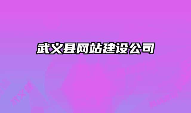武義縣網(wǎng)站建設(shè)公司