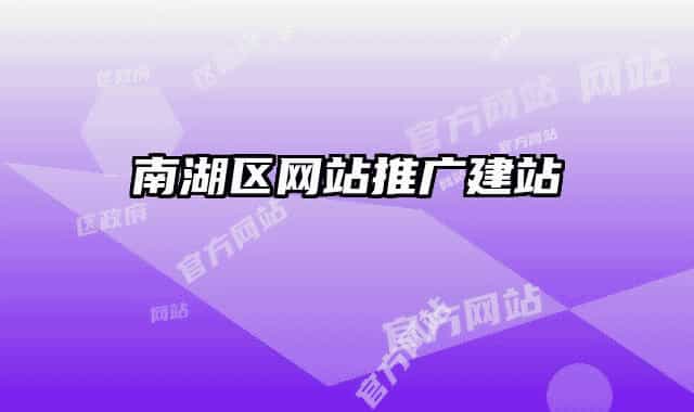 南湖區(qū)網站推廣建站